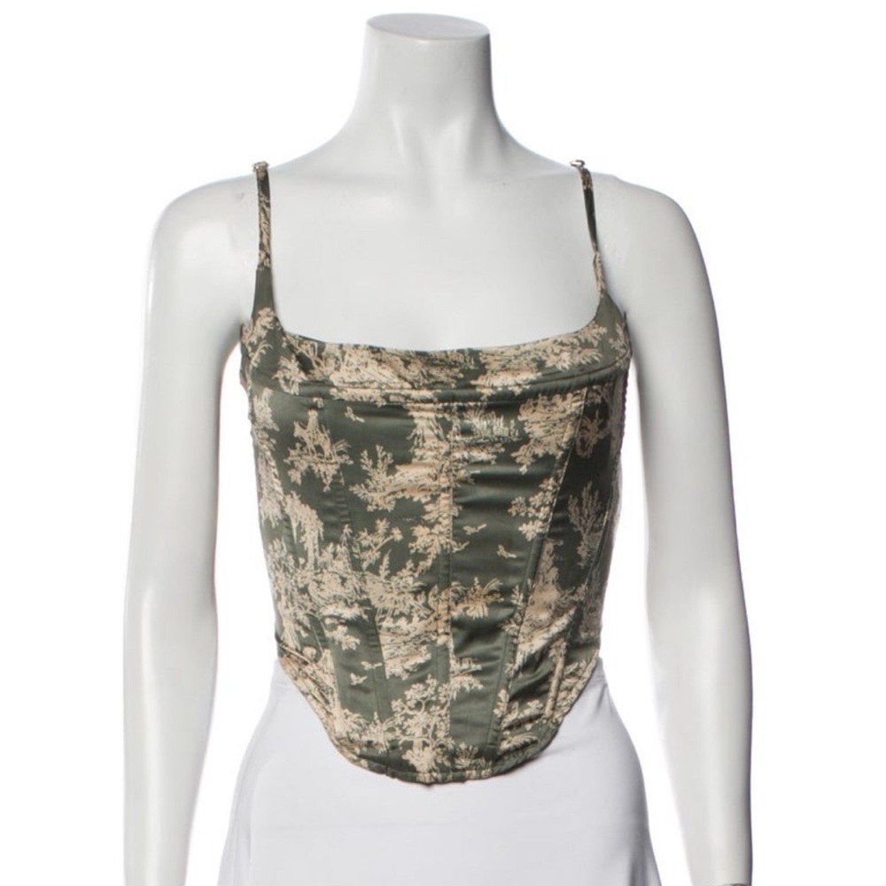 Miaou Black and Cream Tank Top